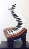 Candace Knapp, "Grand Piano #2" - Music Sculptures