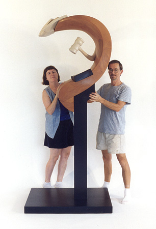 Candace Knapp: Litigation -b+c posing" sculpture